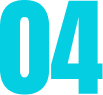 Blue number four on a white background
